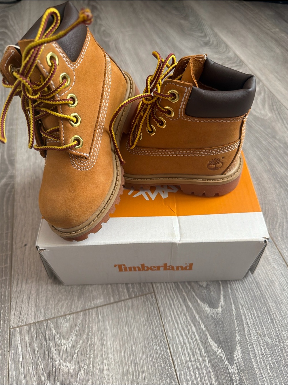 Timberland Kids Wheat/Tan Nubuck Ankle Boots